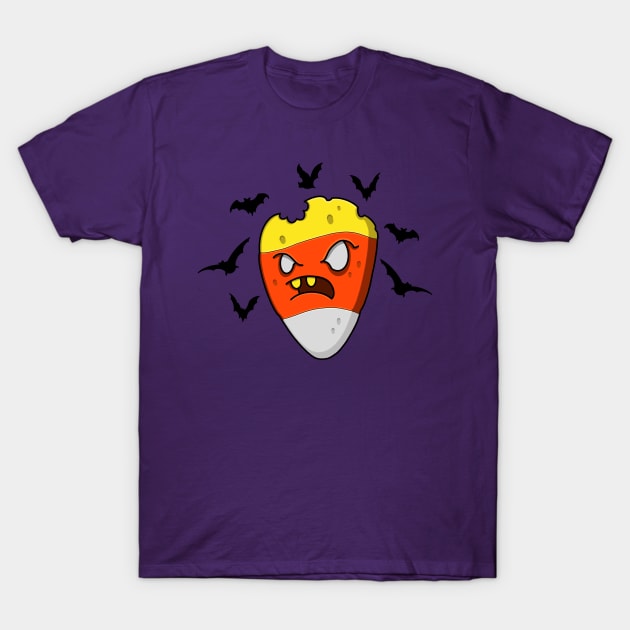 Candy Corn T-Shirt by NikInked